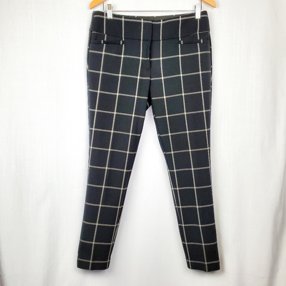 Loft | Black and White Windowpane Marisa Skinny